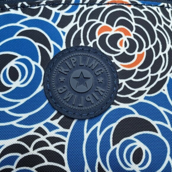 Kipling Women’s Blue Multi Floral Pattern Adjustable Strap Crossbody Bag Sz M - Picture 8 of 14